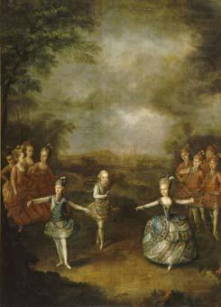 Johann Georg Weikert Fete Organized to Celebrate the Marriage of the Emperor Joseph II to Princess Marie-Josephe of Bavaria china oil painting image